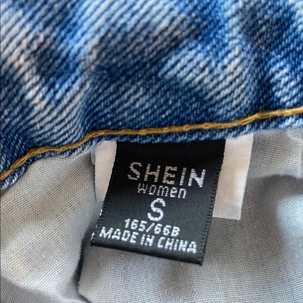 Shein Patchwork Jeans - Picture 4 of 8